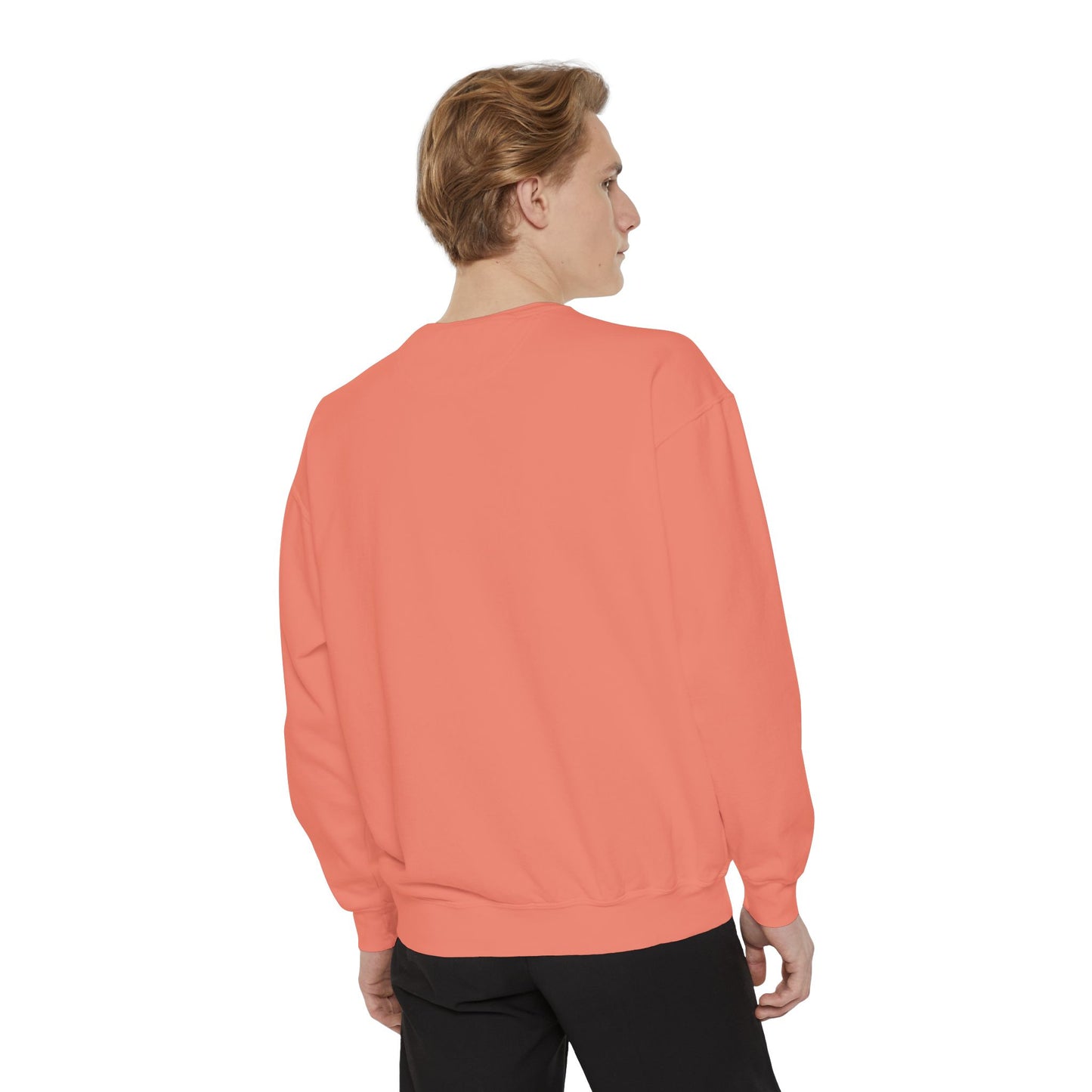 Peace Hand Unisex Garment-Dyed Sweatshirt, Cozy Streetwear, Gift for Friends, Relaxed Casual Sweater, Perfect for Everyday Wear